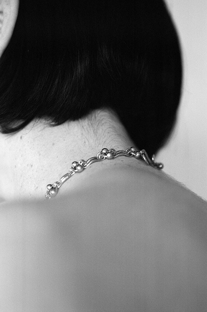 Union Choker in Sterling Silver by Sapir Bachar