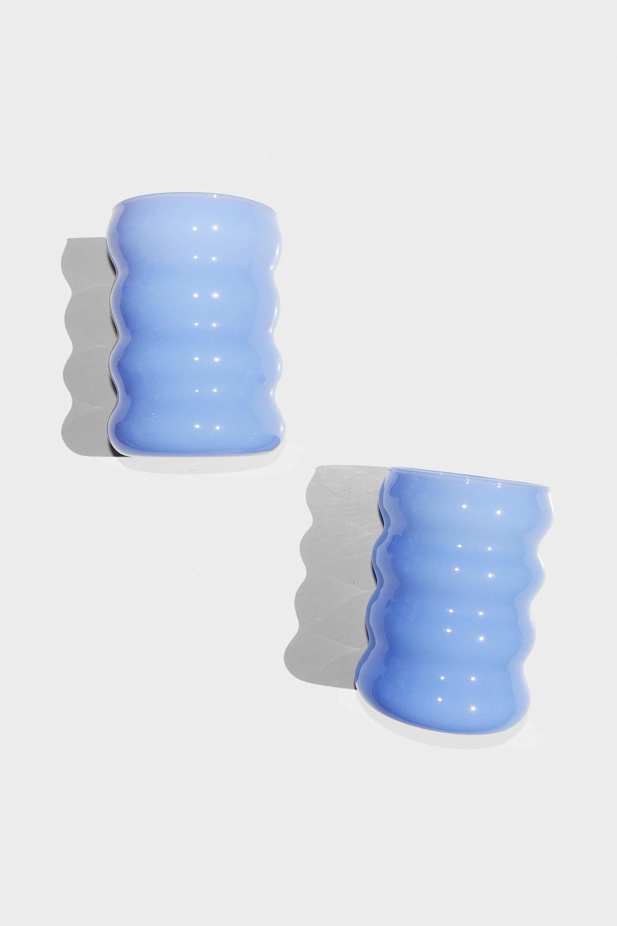 Opaque Ripple Cup in 6oz Cornflower Set of Two by Sophie Lou Jacobsen