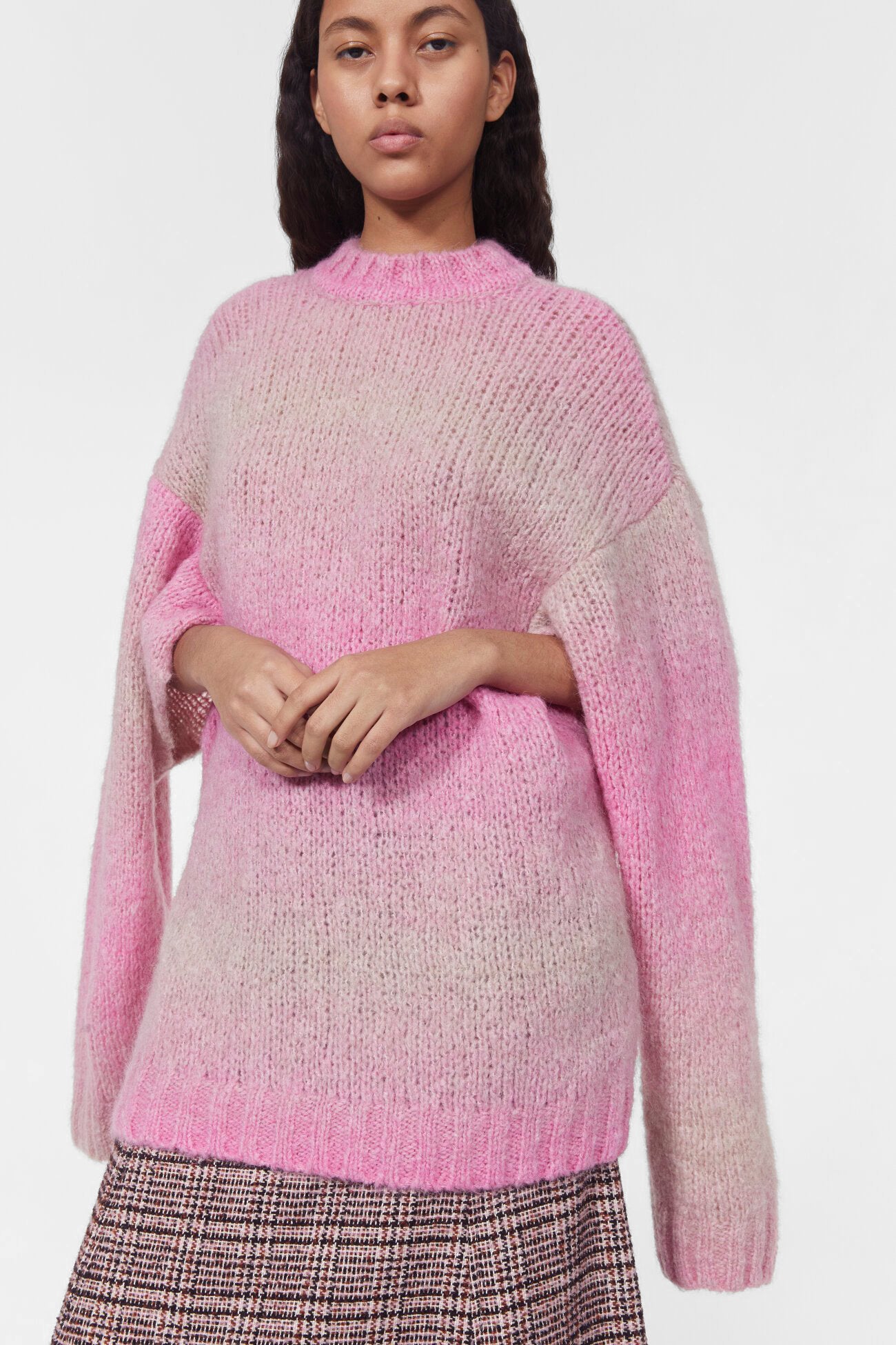 Sri Knitted Sweater in Pink by Rodebjer