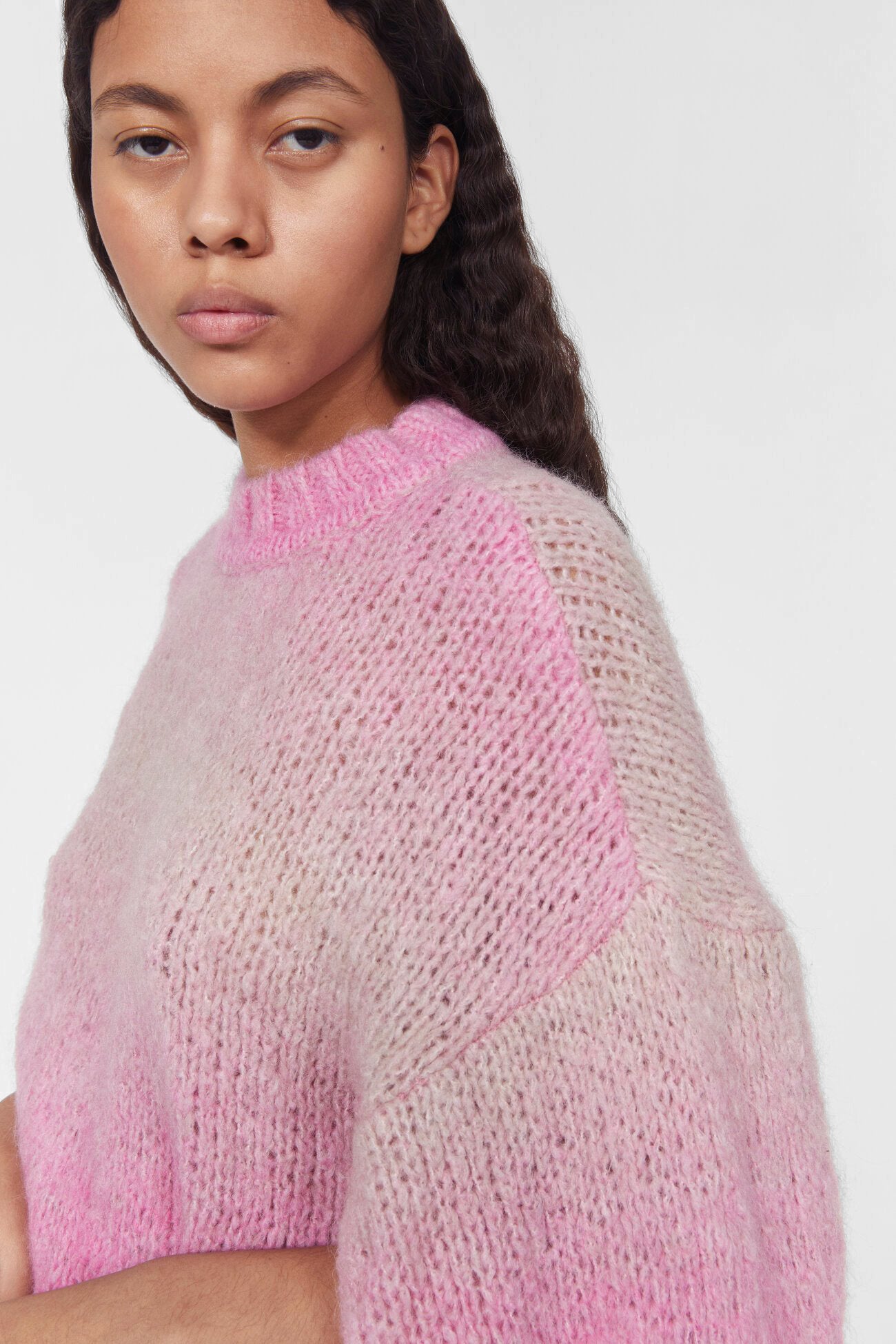 Sri Knitted Sweater in Pink by Rodebjer