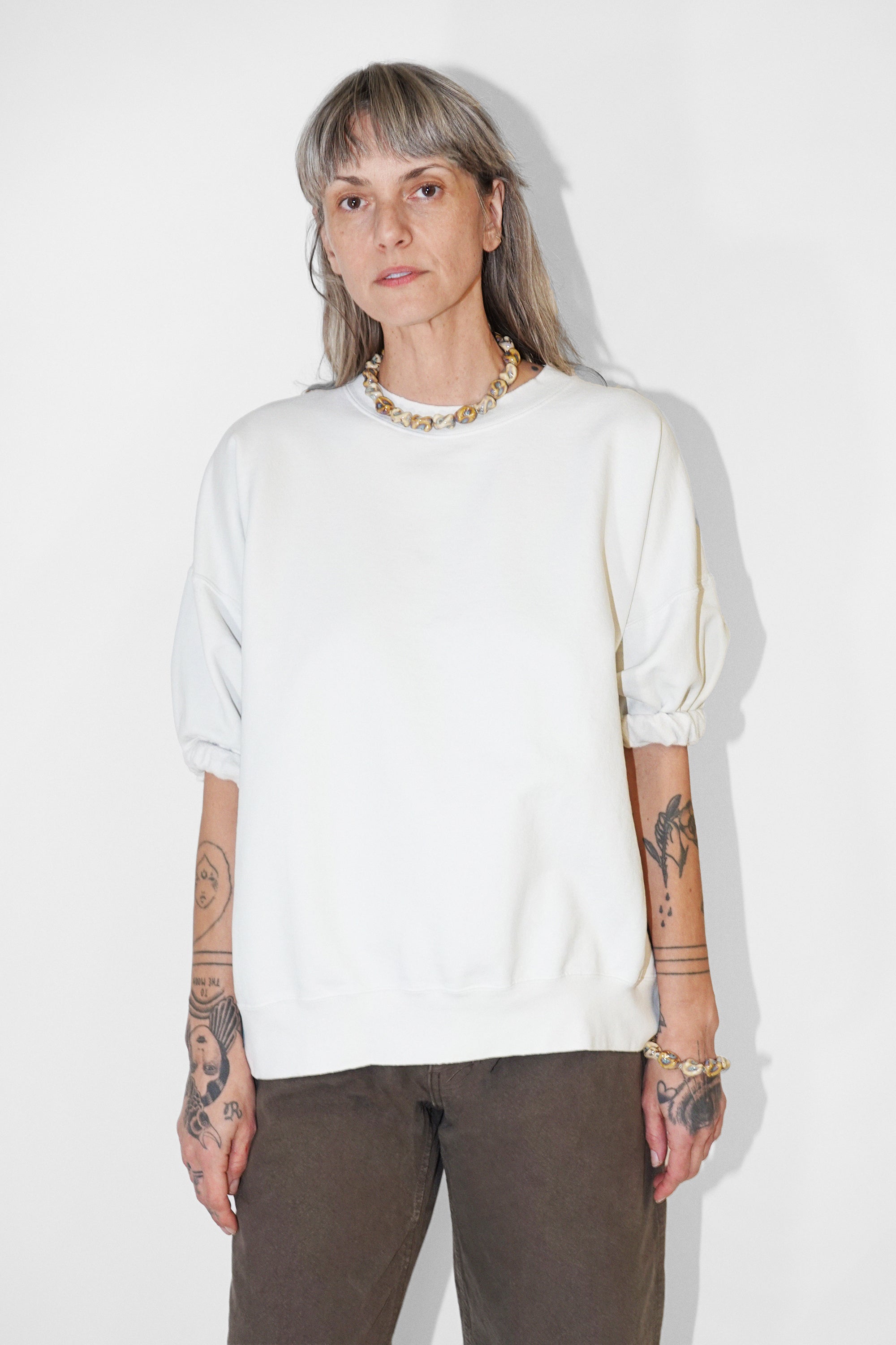 Stanza Sweatshirt in Dirty White by Rachel Comey