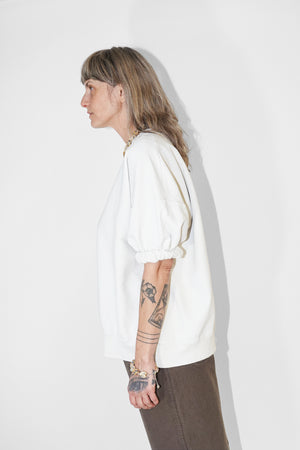 Stanza Sweatshirt in Dirty White by Rachel Comey