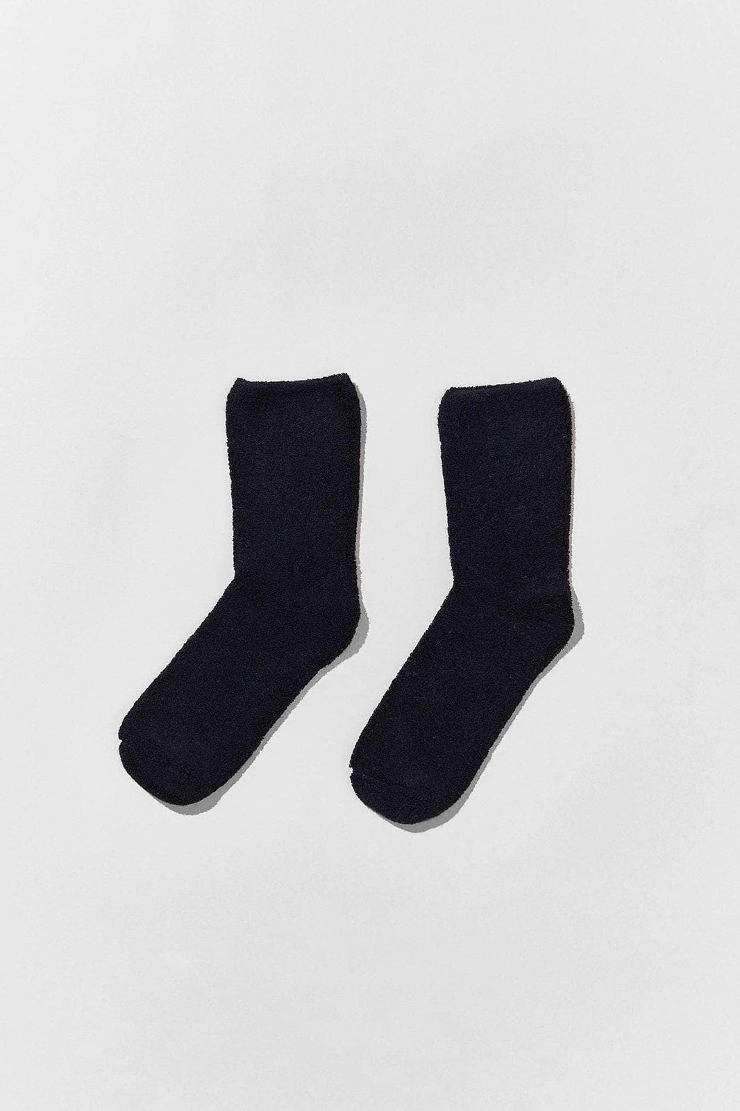 Buckle Overankle Socks in Black