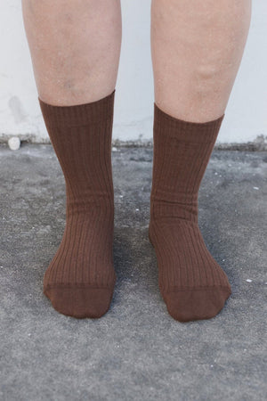 Rib Overankle Socks in Ocular by Baserange http://www.shoprecital.com