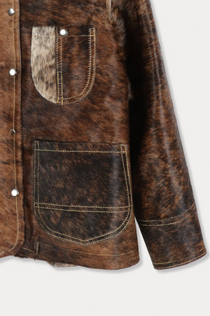 Rachel Comey minelli jacket in brown calf hair