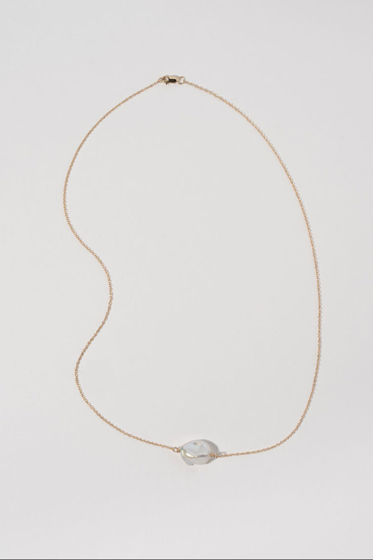 Keshi Necklace in 14K Gold